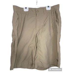 The North Face Shorts Mens 34 Beige Hiking Surf Swim Beach Trail Trek Pockets